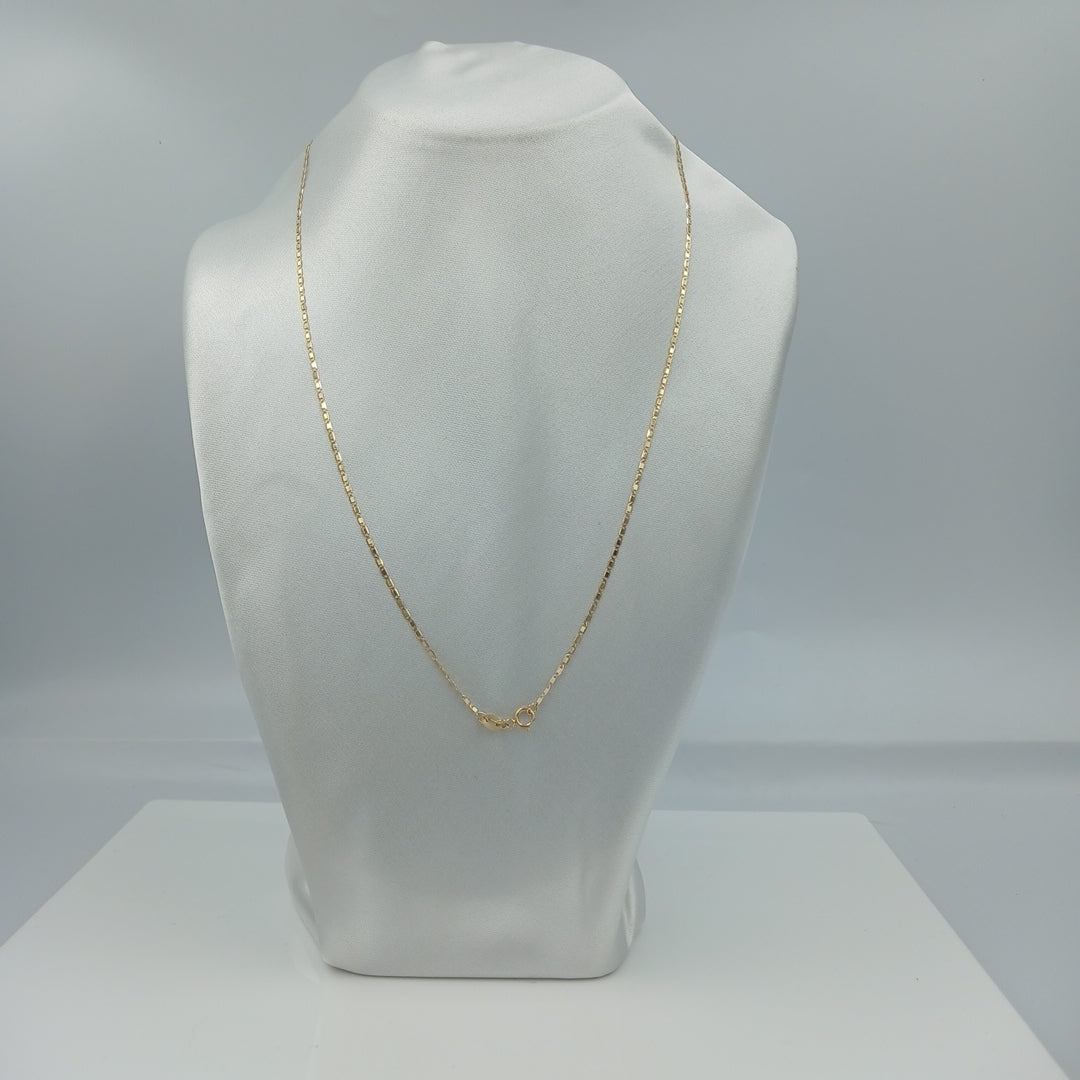 CADENA TEJIDO MARINERO 1.91GR 55 CM 14K (NUEVO)