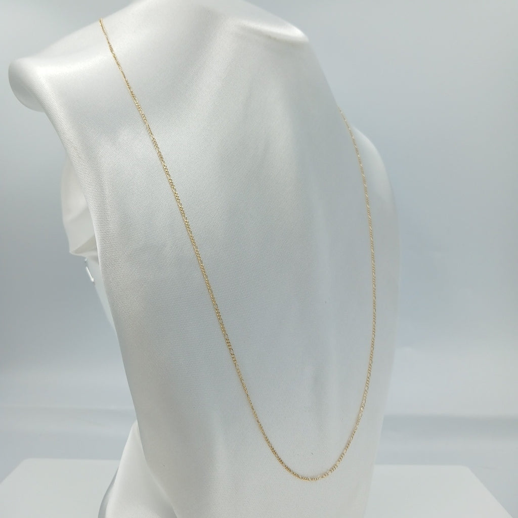 CADENA 3 X 1 1.7GR 60 CM 14K (NUEVO)