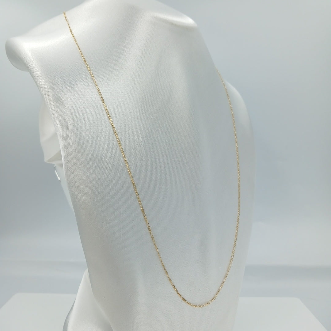 CADENA 3 X 1 1.7GR 60 CM 14K (NUEVO)