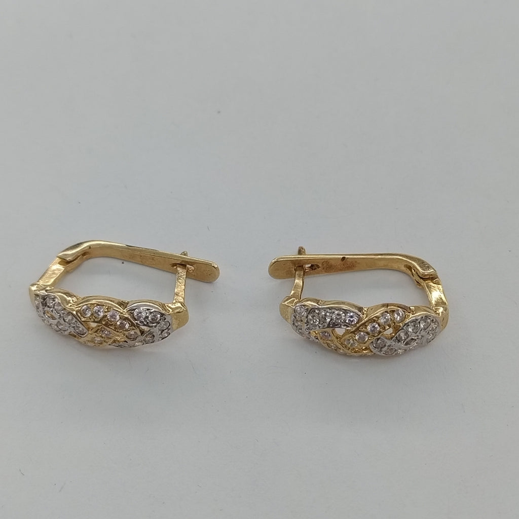 ARETES PAR ORO 14 K 4.8 GRMS (SEMINUEVO)