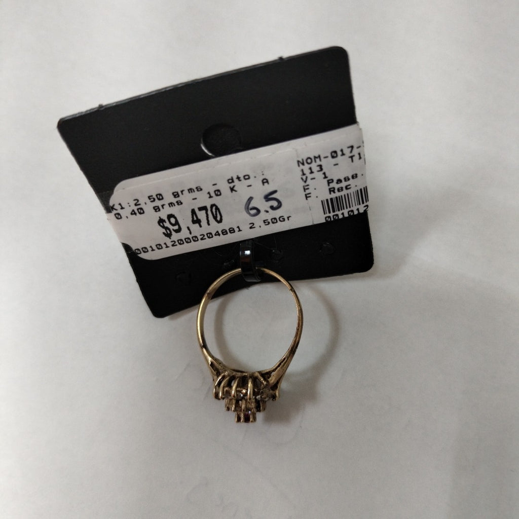 K1 2,50 GRMS 10 K ESPECIFICACIONES COMPLEMENTARIAS ANILLITO CON CIRCONIAS (SEMINUEVO)