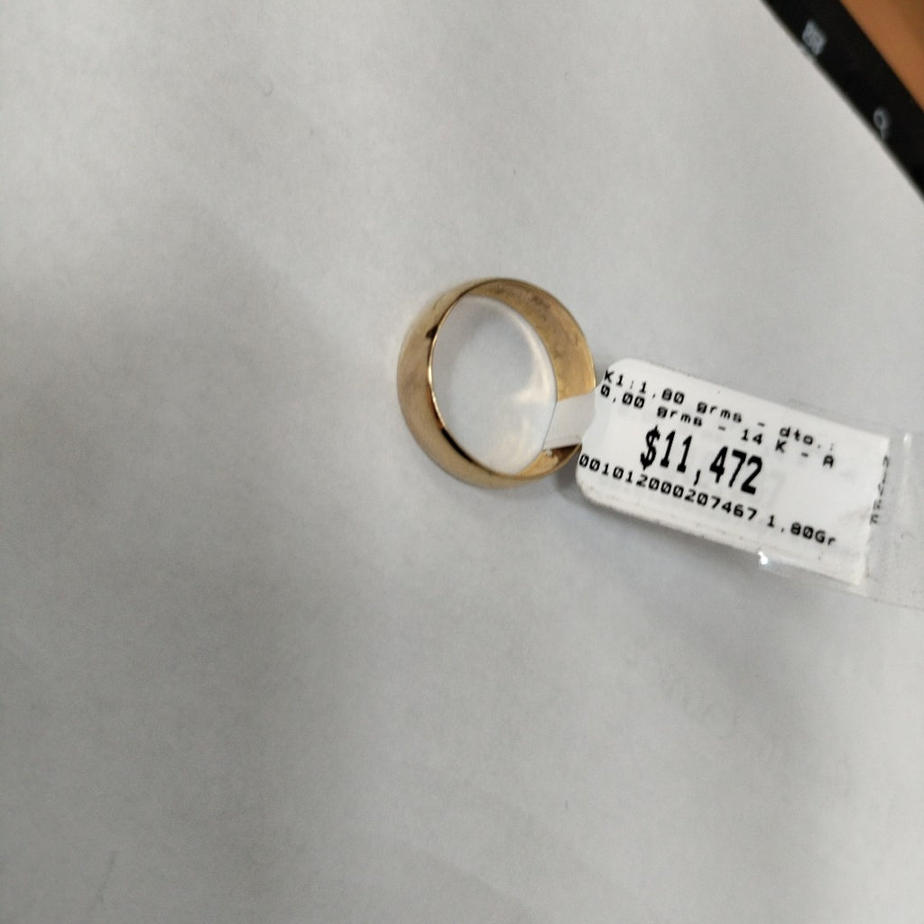 K1 1,80 GRMS 14 K ESPECIFICACIONES COMPLEMENTARIAS ARGOLLA LISA (SEMINUEVO)