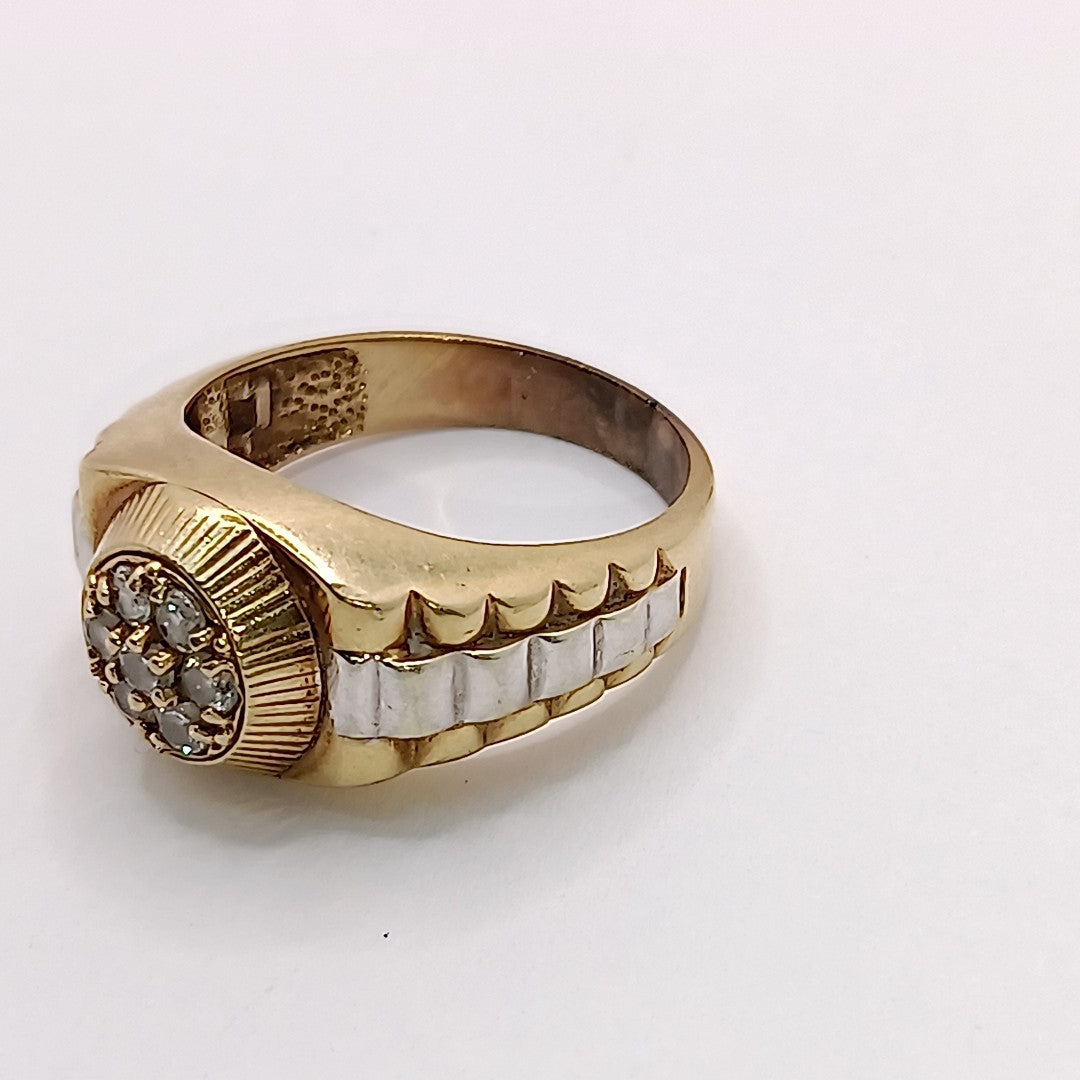 K1 6,80 GRMS 10 K ESPECIFICACIONES COMPLEMENTARIAS ANILLO COMBINACION CON ORO BL (SEMINUEVO)