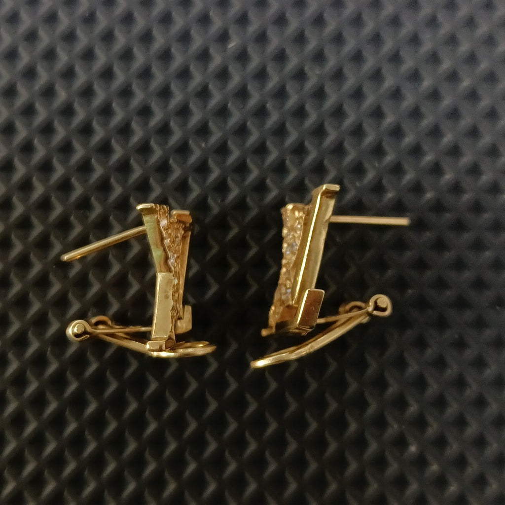 ARETES PAR ORO 14 K 3.8 GRMS (SEMINUEVO)