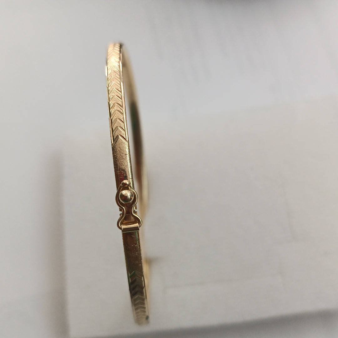 PULSERA RIGIDA ORO 14 K 3,50 GRMS (SEMINUEVO)