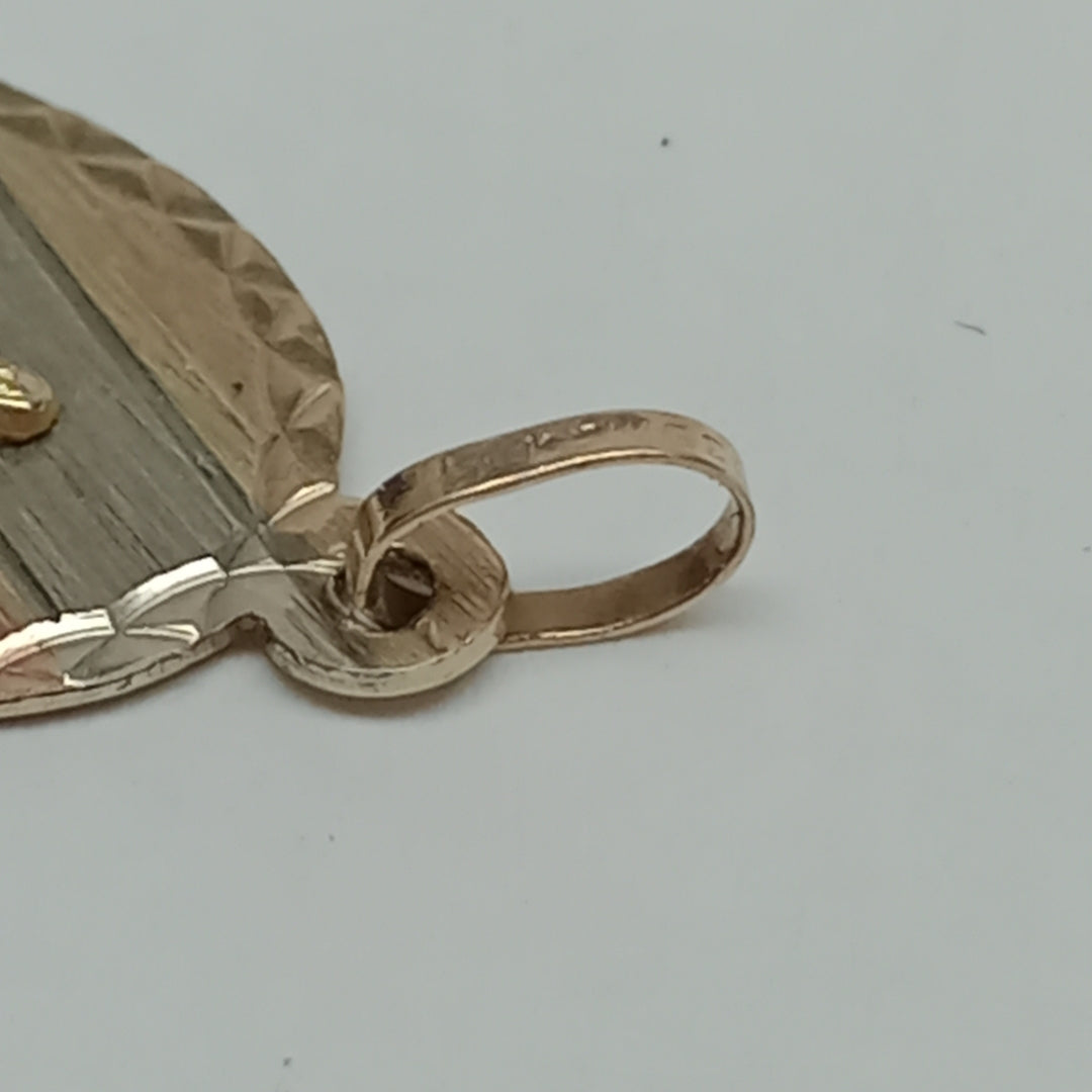 K1 1,30 GRMS 10 K ESPECIFICACIONES COMPLEMENTARIAS MEDALLITA RELIGIOSA DE LA VIR (SEMINUEVO)