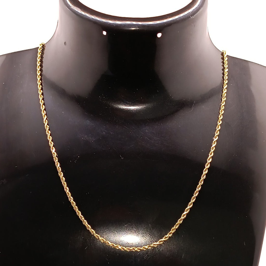 K1 3,00 GRMS 14 K ESPECIFICACIONES COMPLEMENTARIAS CADENA TORZAL DELGADA Y CORTA (SEMINUEVO)