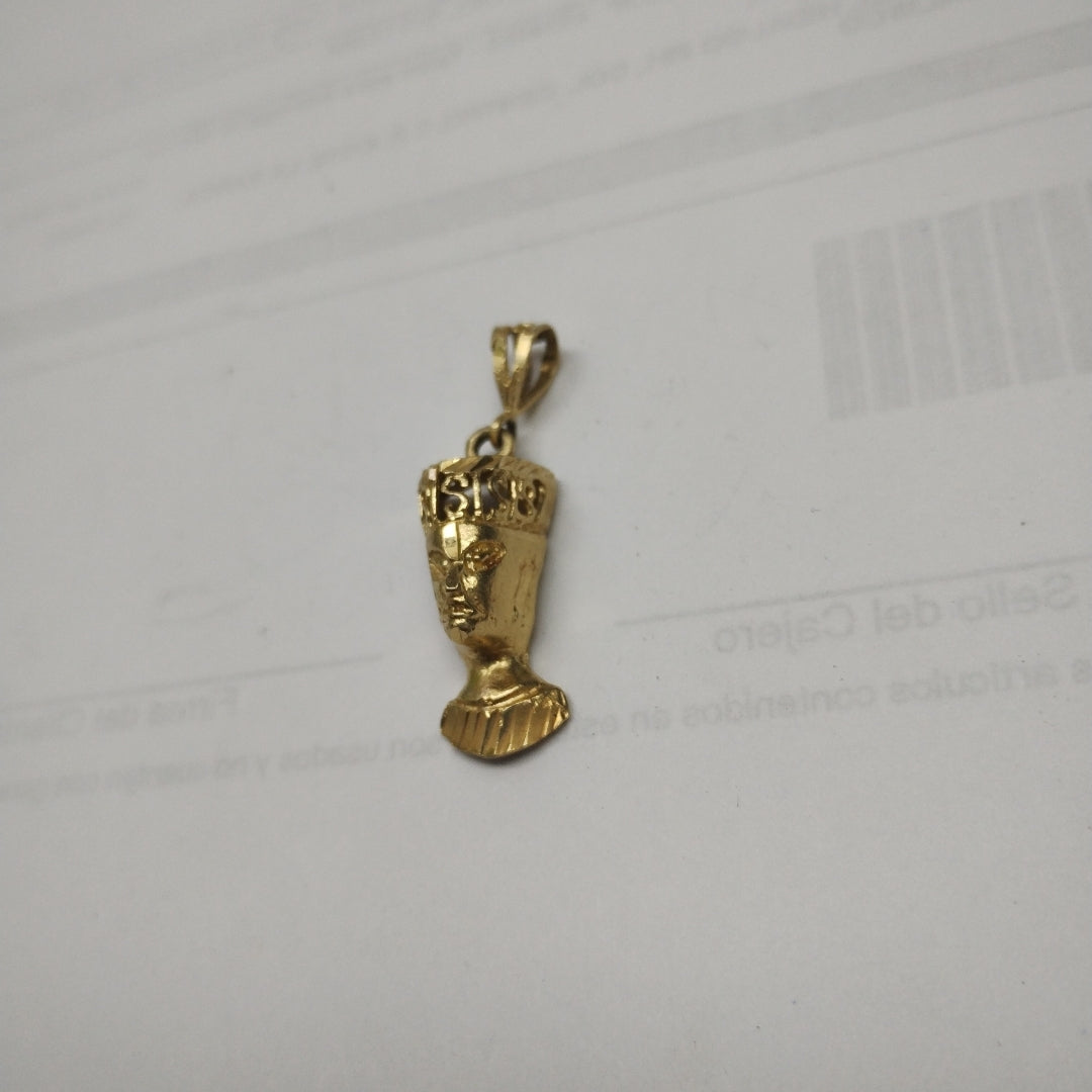 K1 4,00 GRMS 14 K ESPECIFICACIONES COMPLEMENTARIAS DIJE FIG HOMBE ON CORONA (SEMINUEVO)