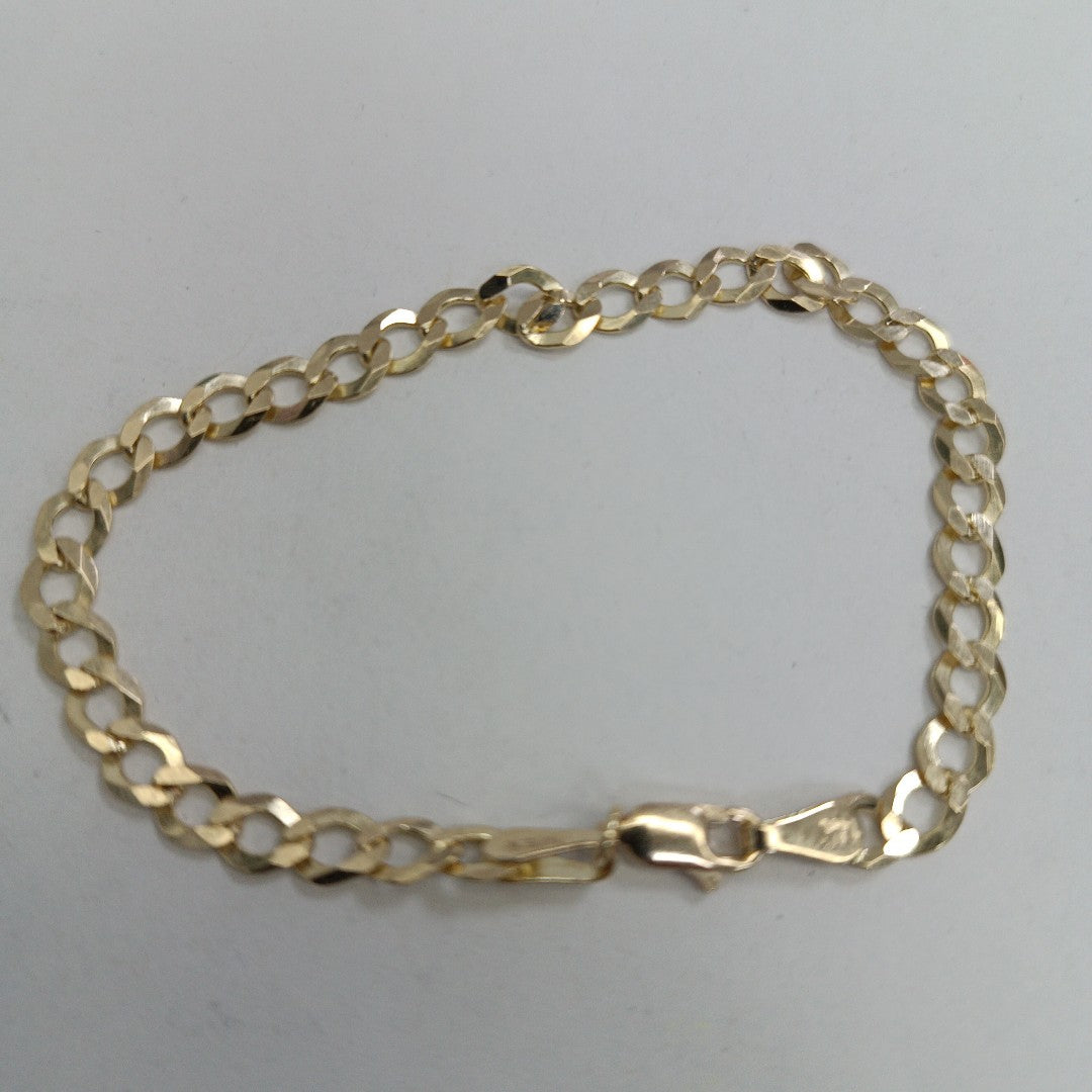 PULSERA TEJIDO BARBADA 4.7G 18 CM 14K (NUEVO)