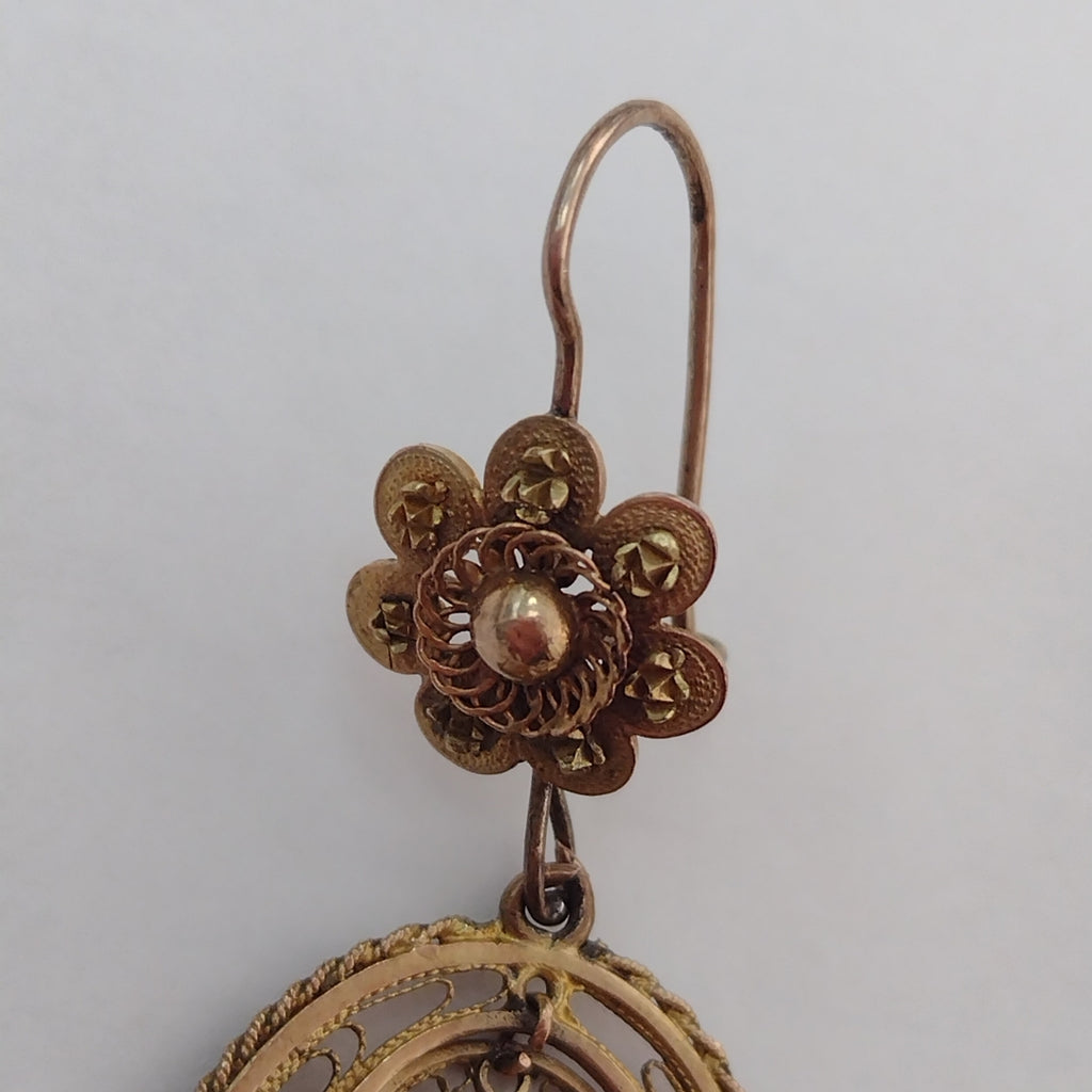 ARETES PAR ORO 10 K 11,80 GRMS (SEMINUEVO)