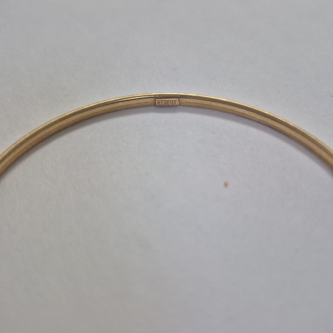 PULSERA RIGIDA ORO 14 K 4,20 GRMS (SEMINUEVO)