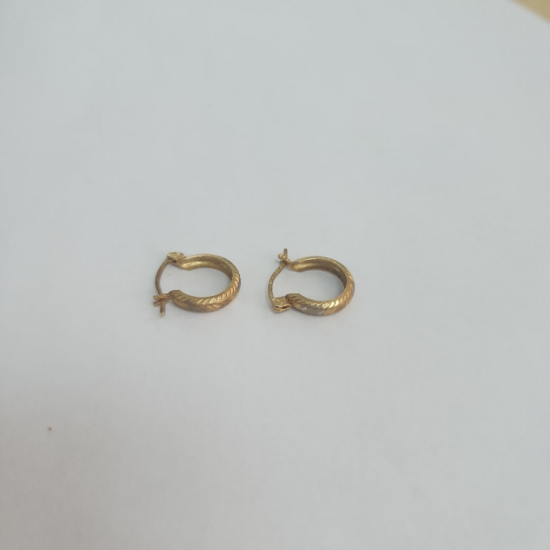 ARRACADAS PAR ORO 14 K 1.1 GRMS (SEMINUEVO)