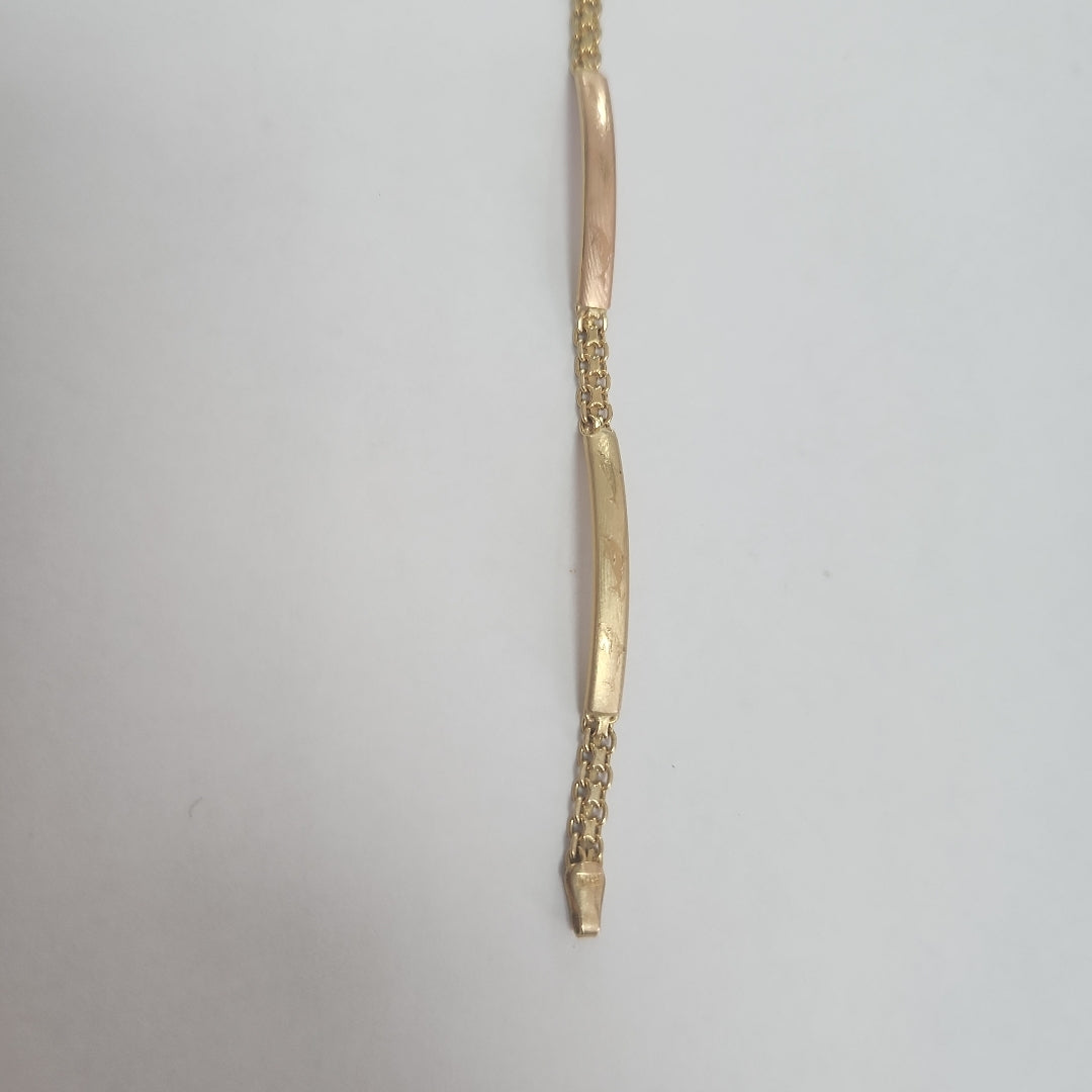 PULSERA ORO COMBINADO 14 K 5 GRMS (SEMINUEVO)