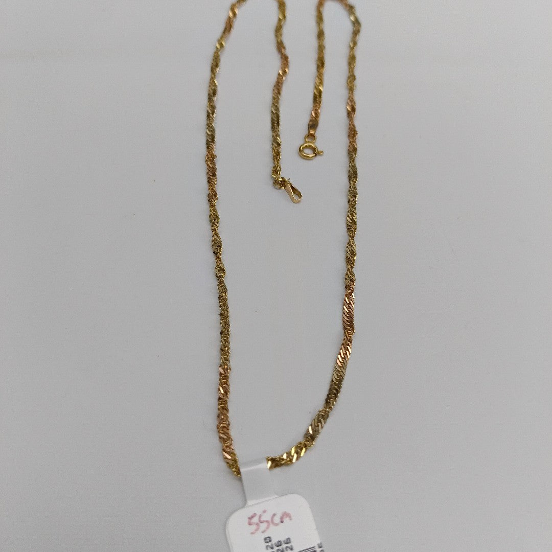 K1 4,50 GRMS 14 K ESPECIFICACIONES COMPLEMENTARIAS CADENA SEMI TORZAL (SEMINUEVO)