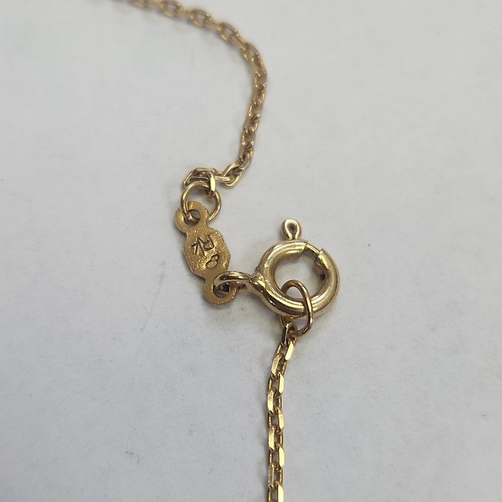 CADENA, CRUZ ORO 18 K 3.8 GRMS (SEMINUEVO)