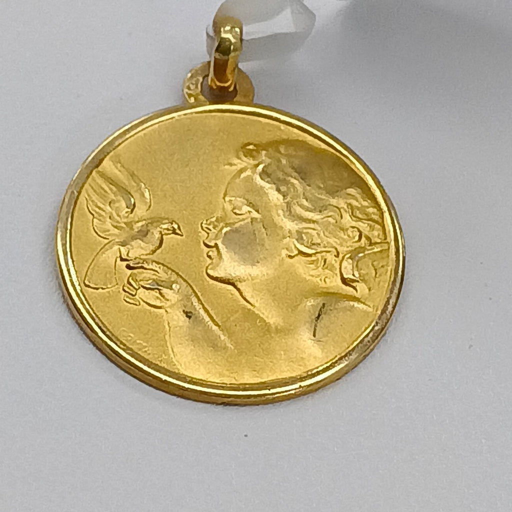 K1 3,80 GRMS 18 K ESPECIFICACIONES COMPLEMENTARIAS MEDALLA RELIGIOSA (SEMINUEVO)