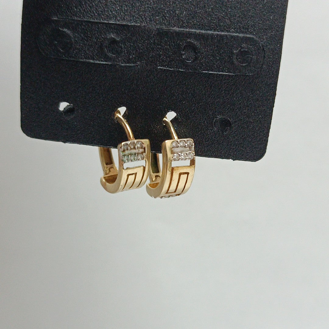 ARRACADAS PAR ORO 14 K 2.2 GRMS (SEMINUEVO)