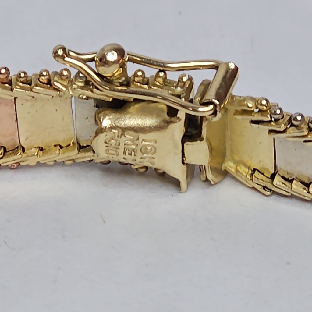 RELOJ CAJA ACERO PULSO ORO ORO, ORO COMBINADO 10 K 17.4 GRMS (SEMINUEVO)