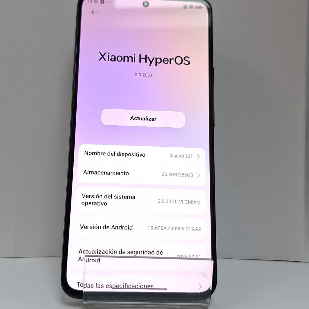 CELULAR XIAOMI 12T 22071212AG 256 GB 8 GB RAM (SEMINUEVO)