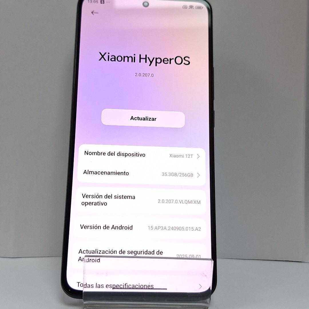 CELULAR XIAOMI 12T 22071212AG 256 GB 8 GB RAM (SEMINUEVO)