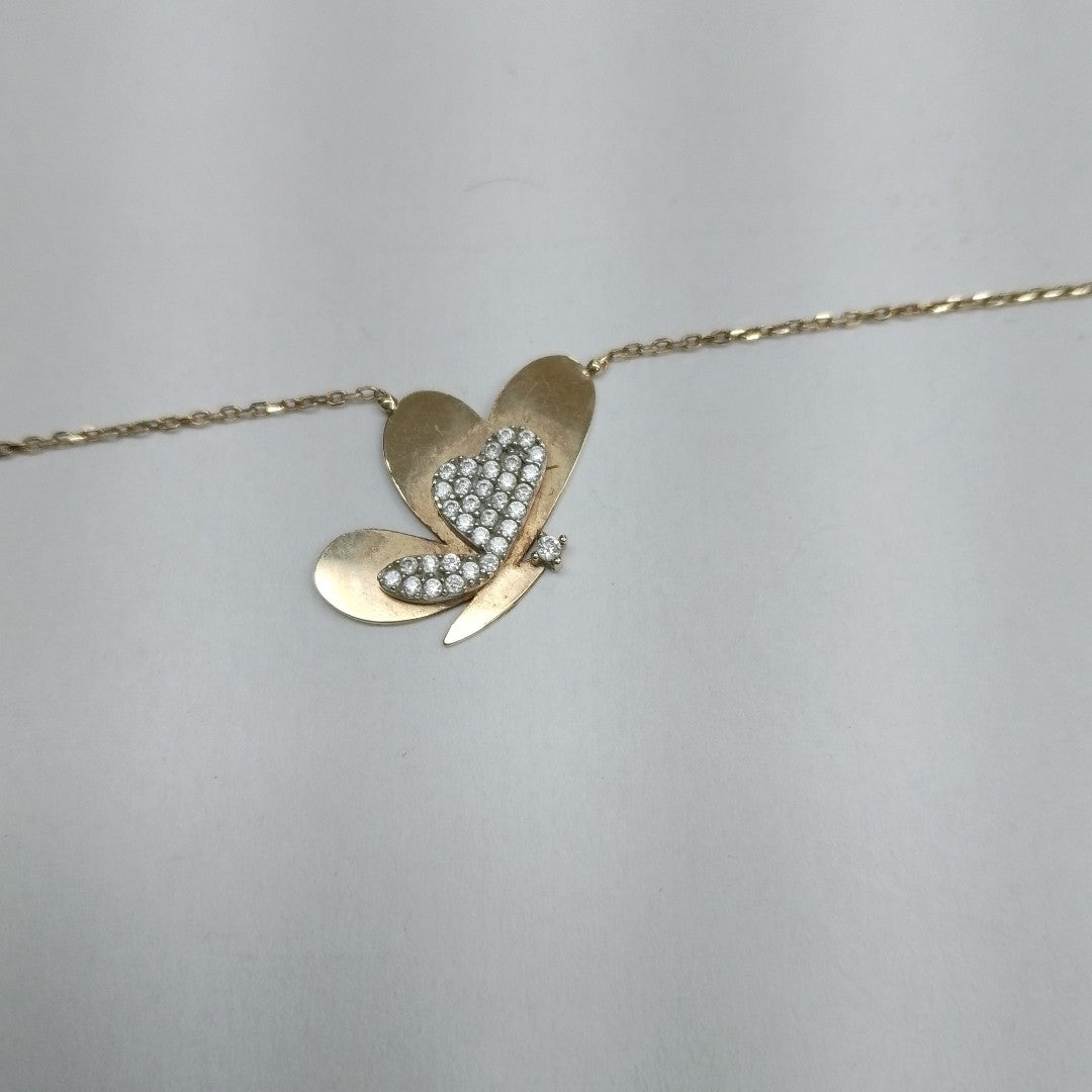 K1 2,90 GRMS 14 K ESPECIFICACIONES COMPLEMENTARIAS GARGANTILLA MTVO MARIPOSA (SEMINUEVO)