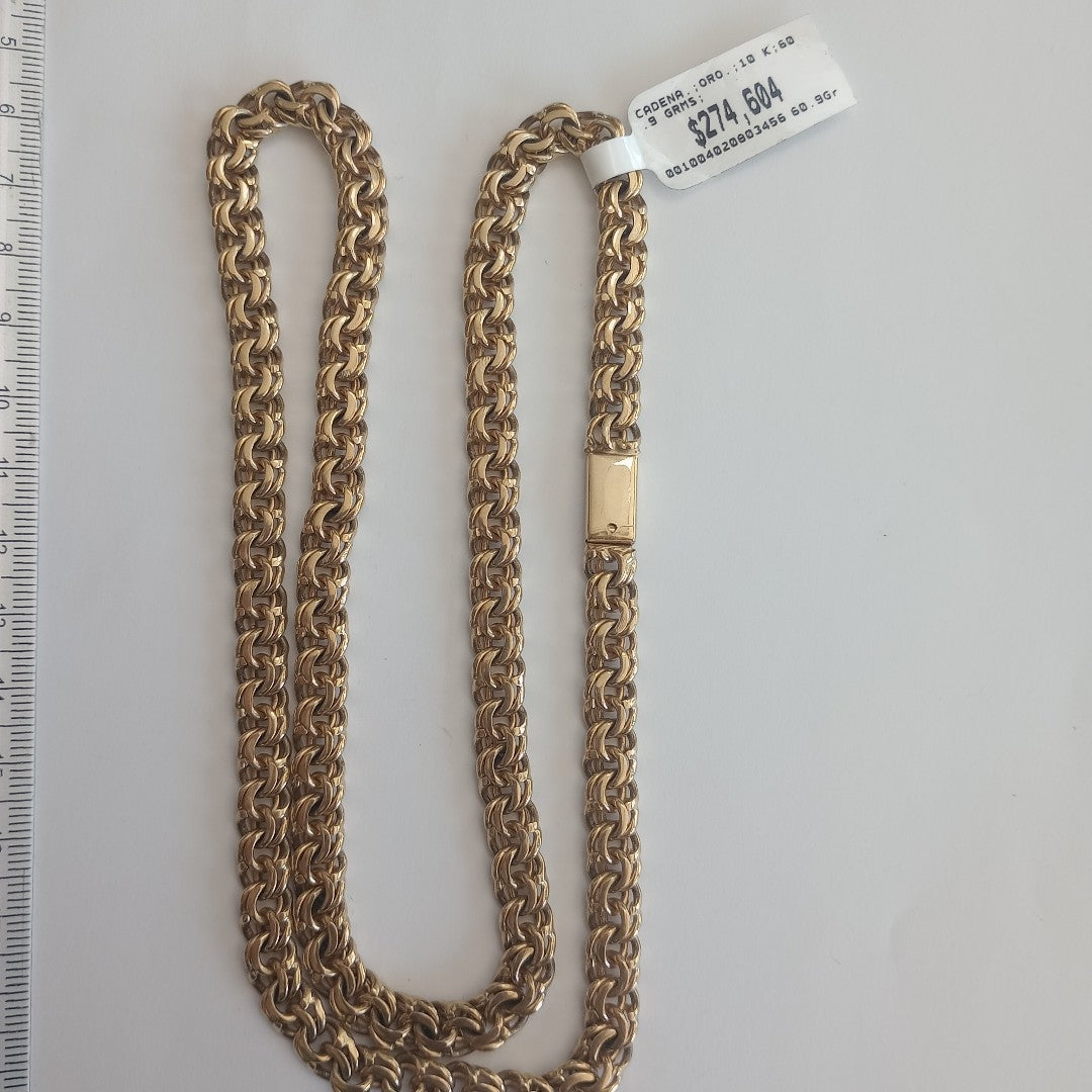 CADENA ORO 10 K 60.9 GRMS (SEMINUEVO)