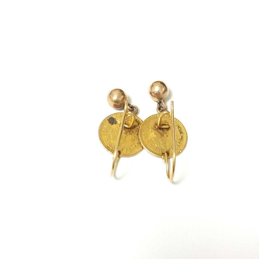 K1 3,90 GRMS 10 K IDENTIFICACIÓN ARETES PAR MATERIALES ORO OBSERVACIONES (SEMINUEVO)