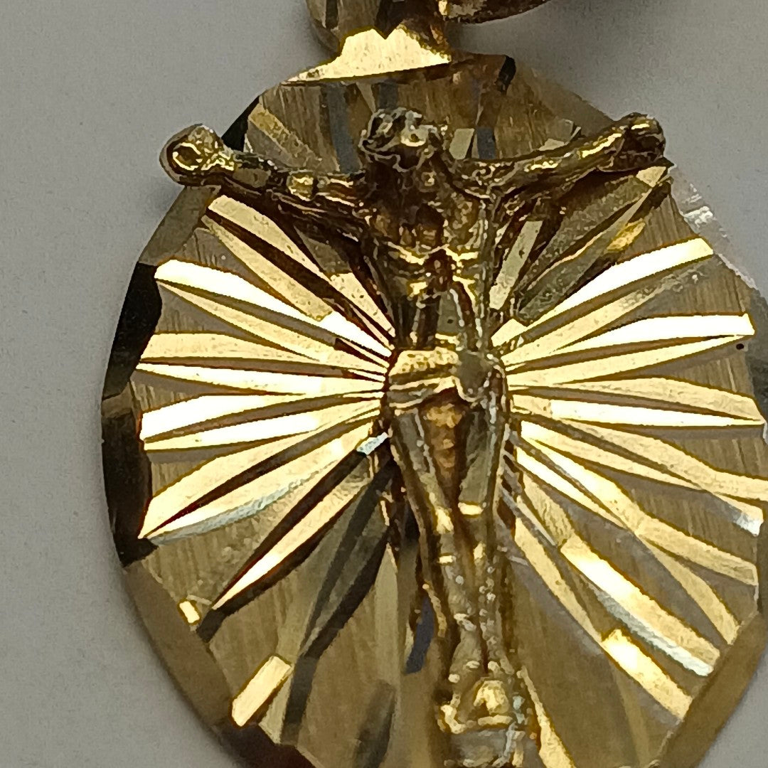 DIJE, MEDALLA RELIGIOSA ORO 14 K 2.5 GRMS (SEMINUEVO)
