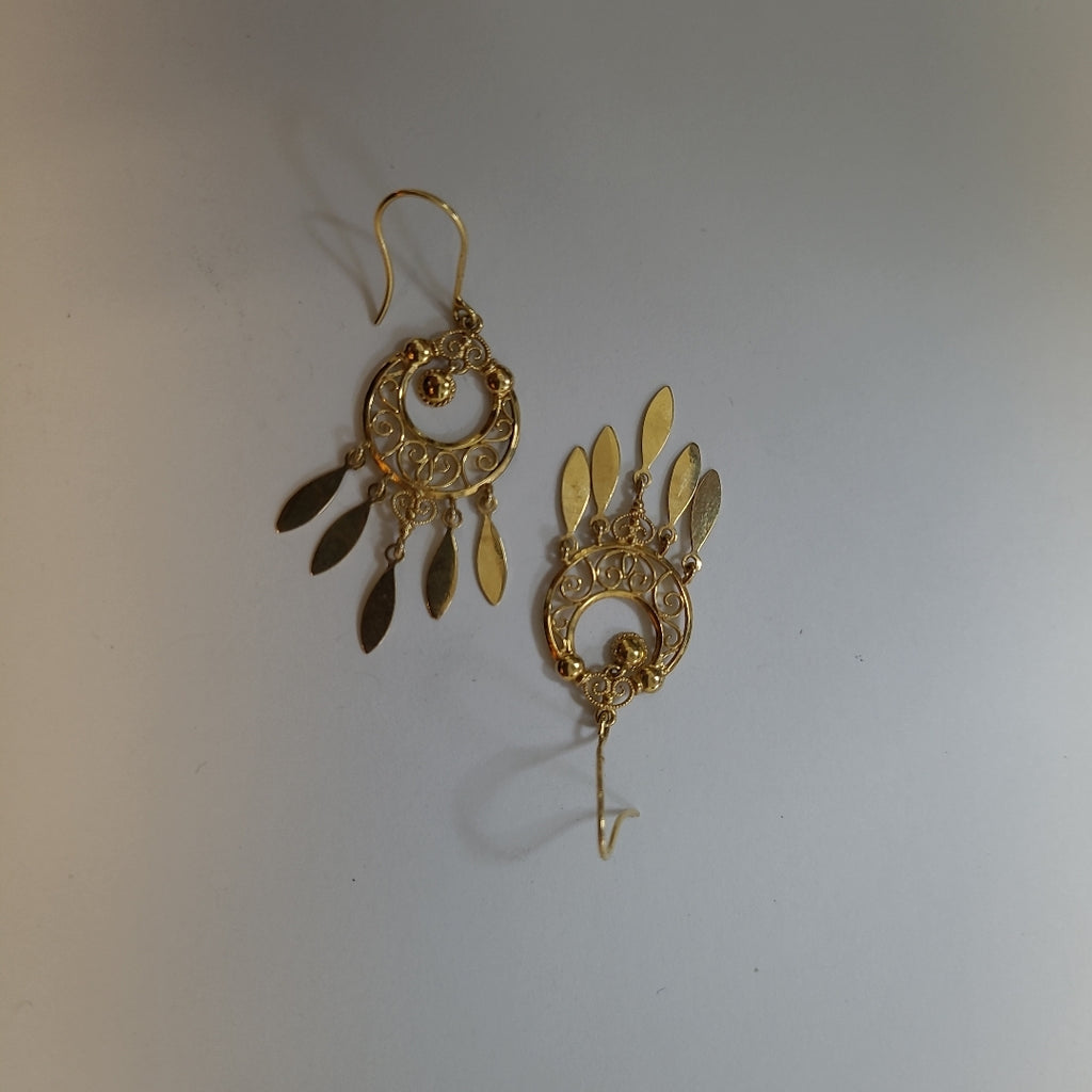 ARETES PAR ORO 14 K 3,40 GRMS (SEMINUEVO)