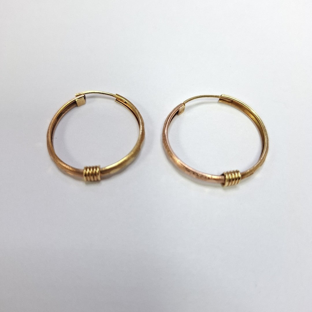 ARRACADAS PAR ORO 14 K 2,00 GRMS (SEMINUEVO)