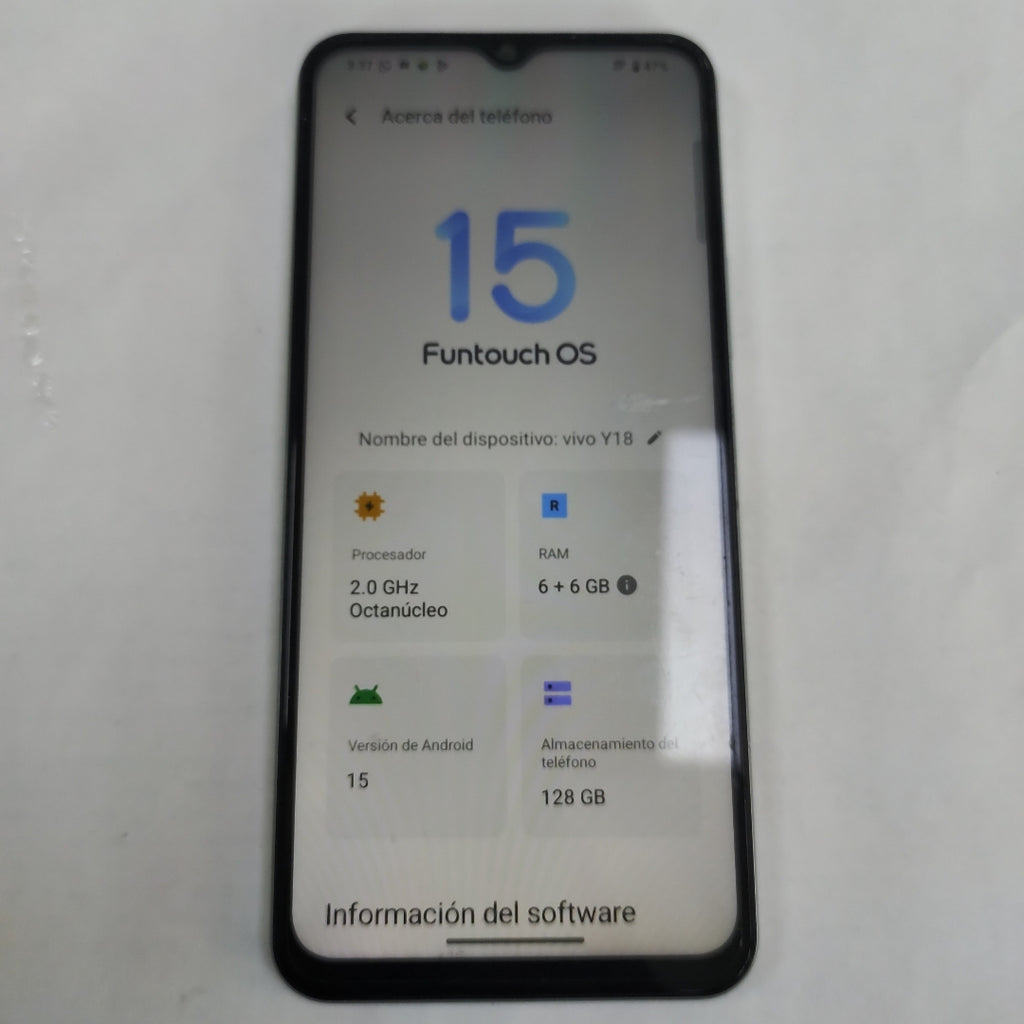 CELULAR VIVO Y18 V2333 128 GB 6 GB (SEMINUEVO)