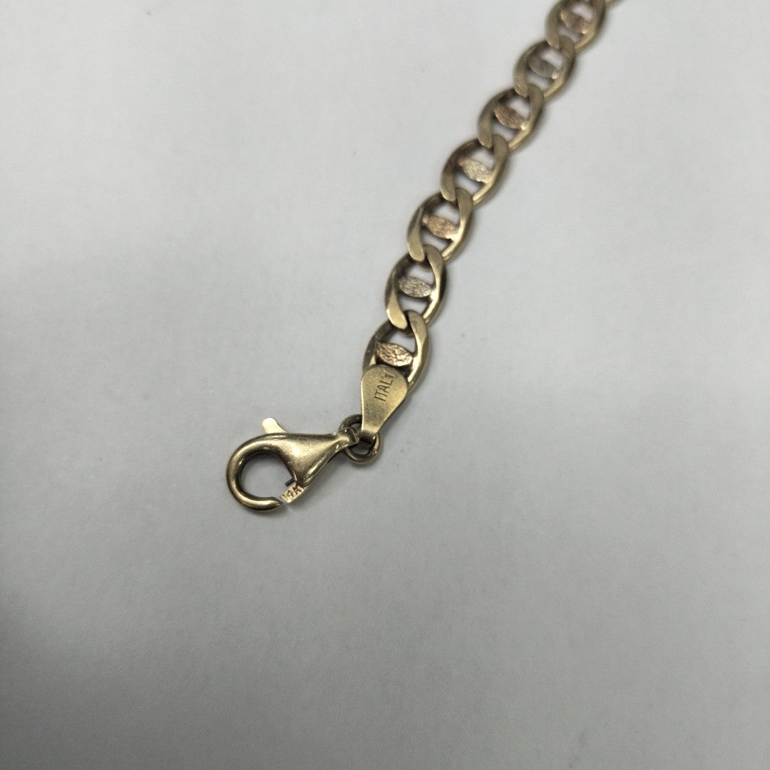 PULSERA ORO COMBINADO 14 K 12.3 GRMS (SEMINUEVO)