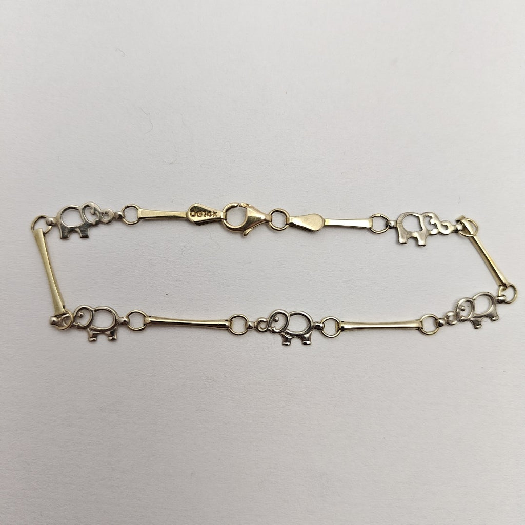 PULSERA ORO COMBINADO 10 K 1,80 GRMS (SEMINUEVO)