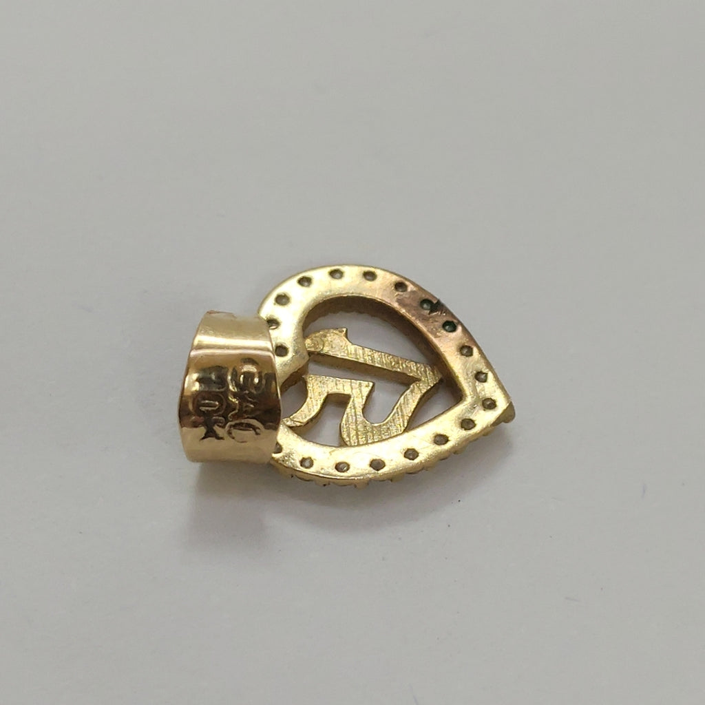 K1 0,80 GRMS 10 K ESPECIFICACIONES COMPLEMENTARIAS DIJE 15 CON CIRCONIA (SEMINUEVO)