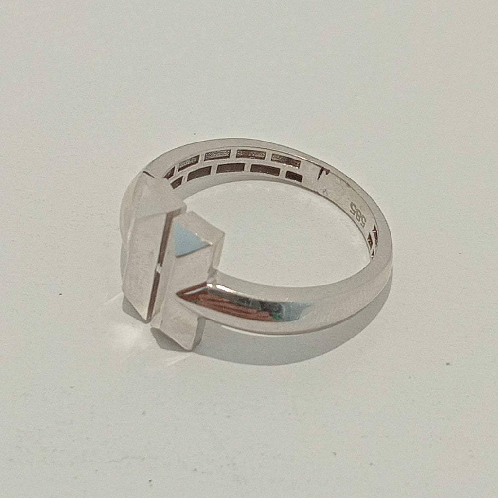 ANILLITO ORO BLANCO 14 K 3 GRMS (SEMINUEVO)