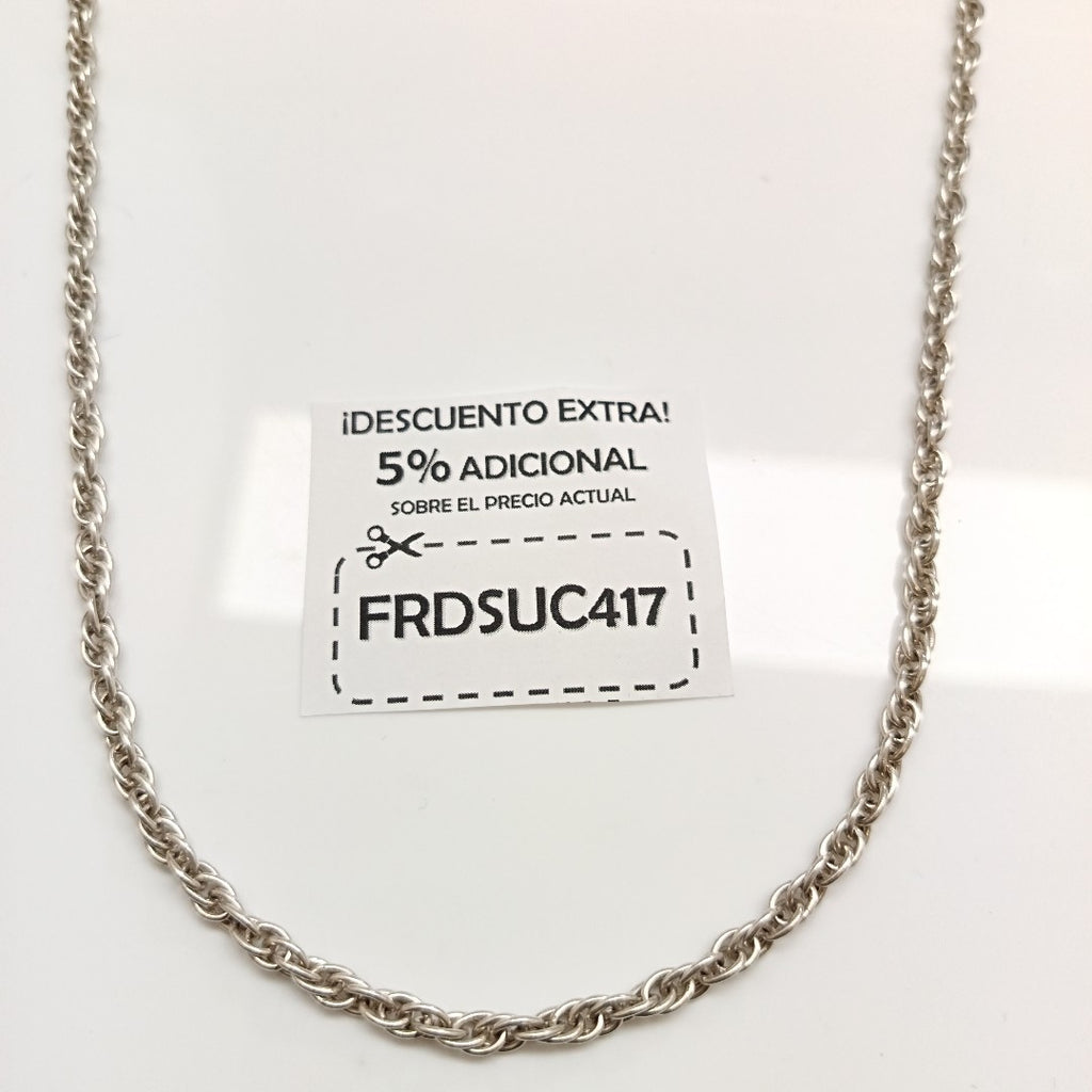 CADENA PLATA 24.6 GRMS (SEMINUEVO)