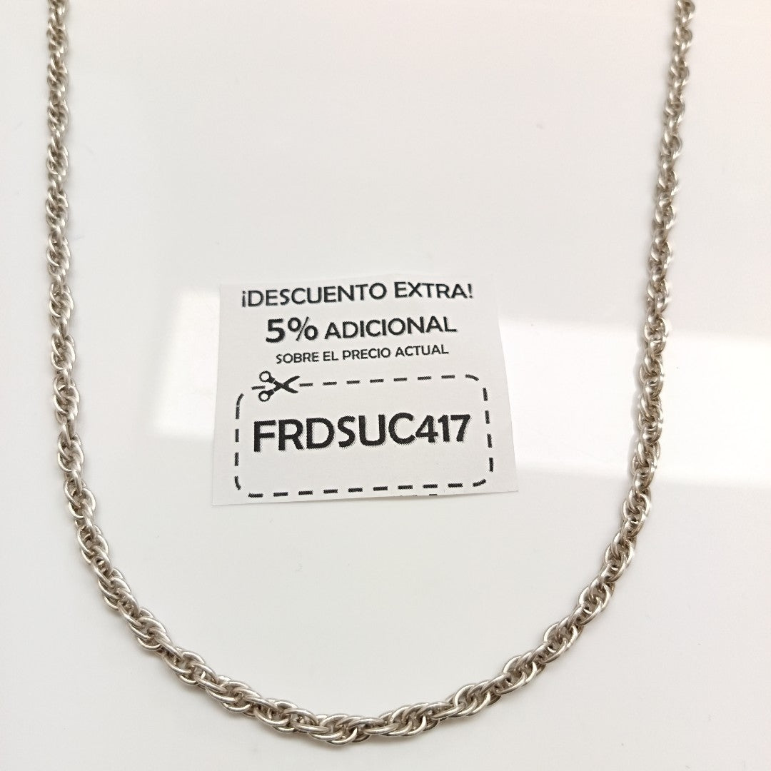 CADENA PLATA 24.6 GRMS (SEMINUEVO)