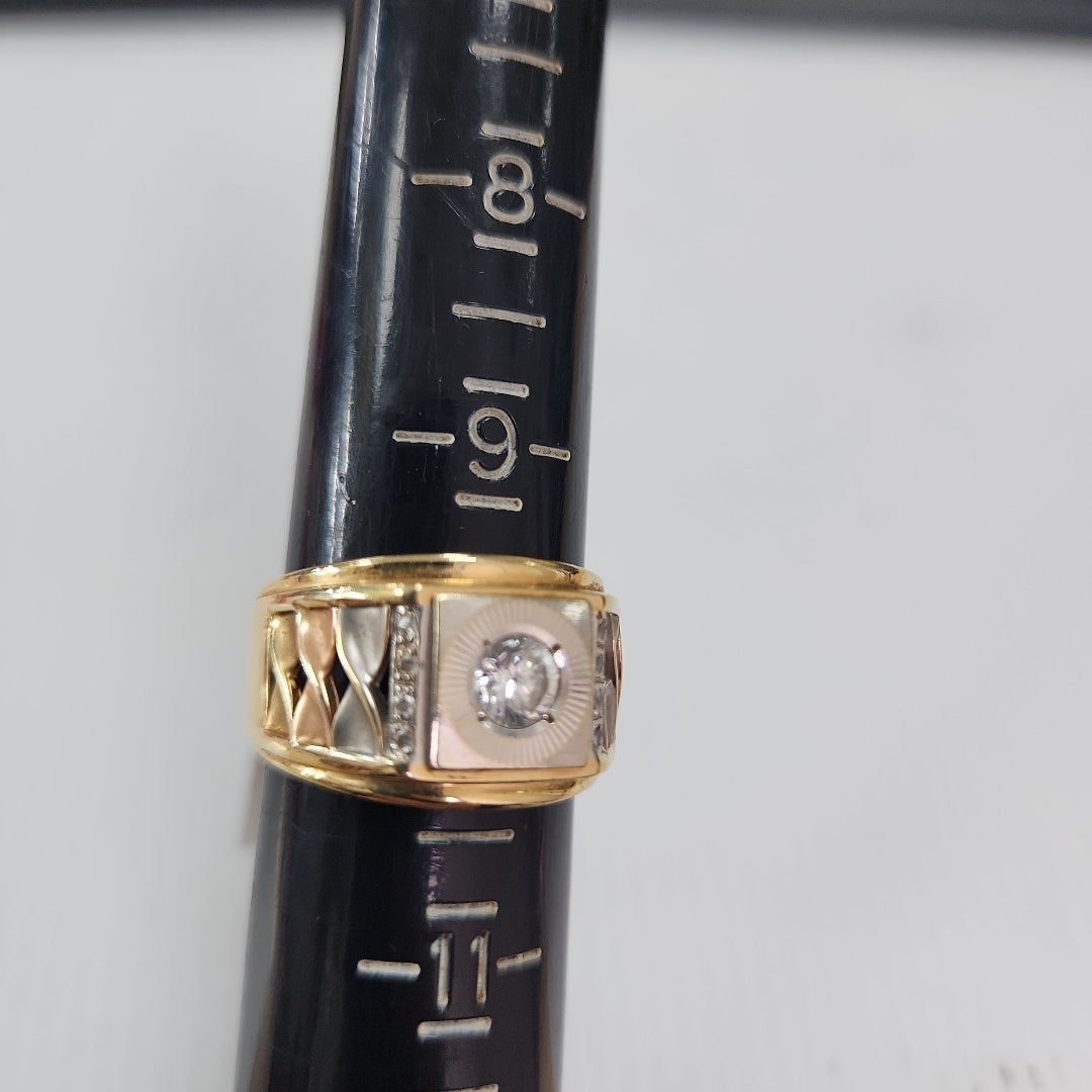 K1 11,50 GRMS 14 K ESPECIFICACIONES COMPLEMENTARIAS ANILLO CABALLERO DETALLE DE (SEMINUEVO)