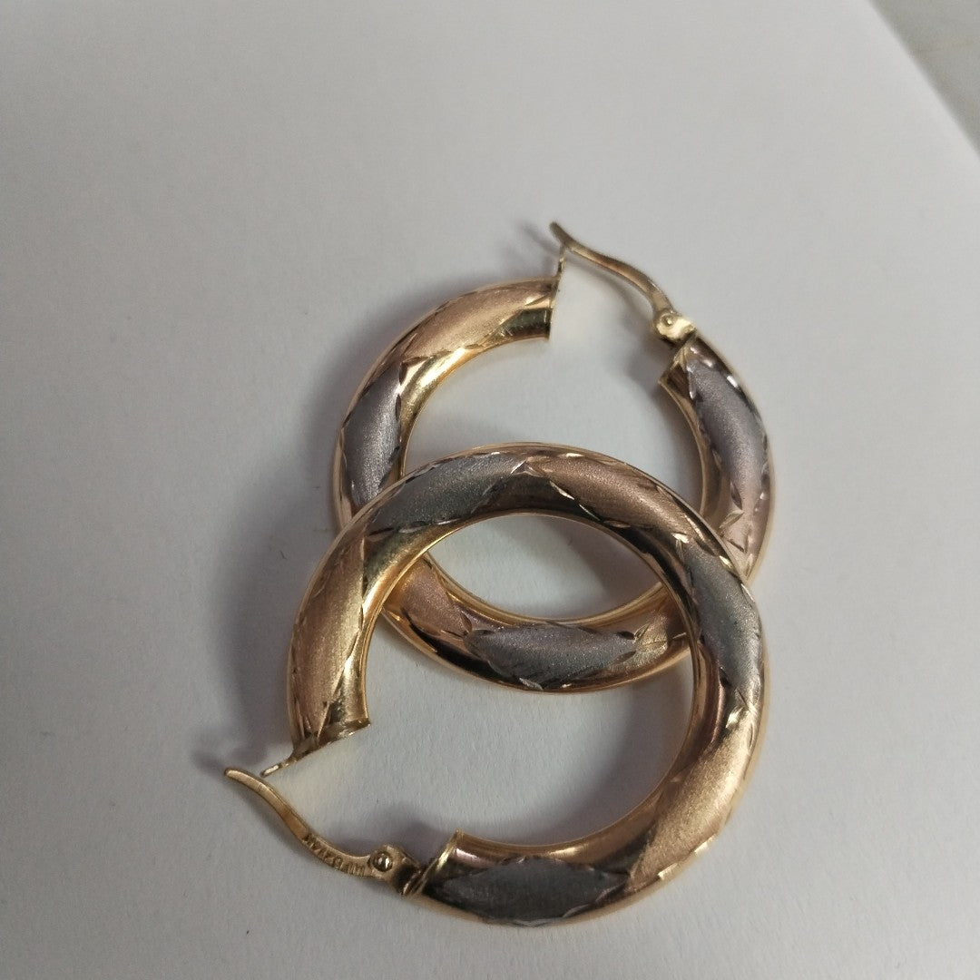 ARRACADAS PAR ORO 14 K 3,60 GRMS (SEMINUEVO)