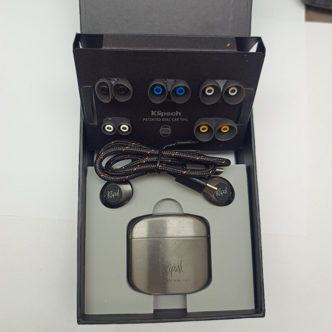 AUDIFONOS KLIPSCH T5 II TRUE WIRELESS SPORT MCLAREN INALAMBRICO IN EAR (SEMINUEVO)