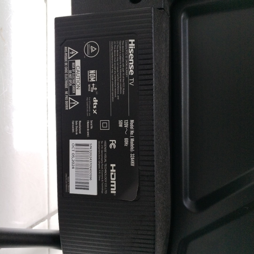 PANTALLA HISENSE 32A4KV (2024) 32" LED HD