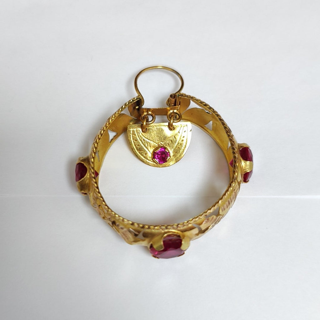 ARRACADAS PAR ORO 10 K 13.9 GRMS (SEMINUEVO)