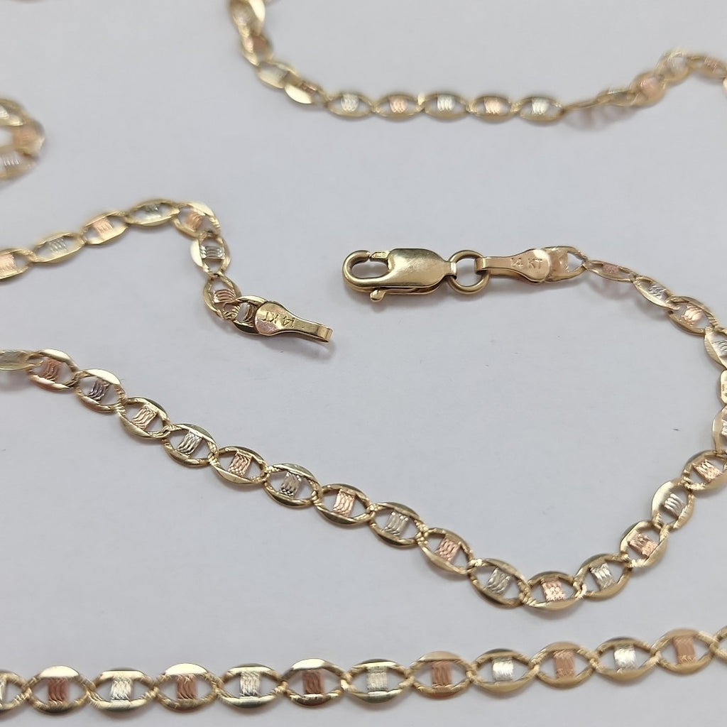 CADENA ORO, ORO COMBINADO 14 K 6.6 GRMS (SEMINUEVO)