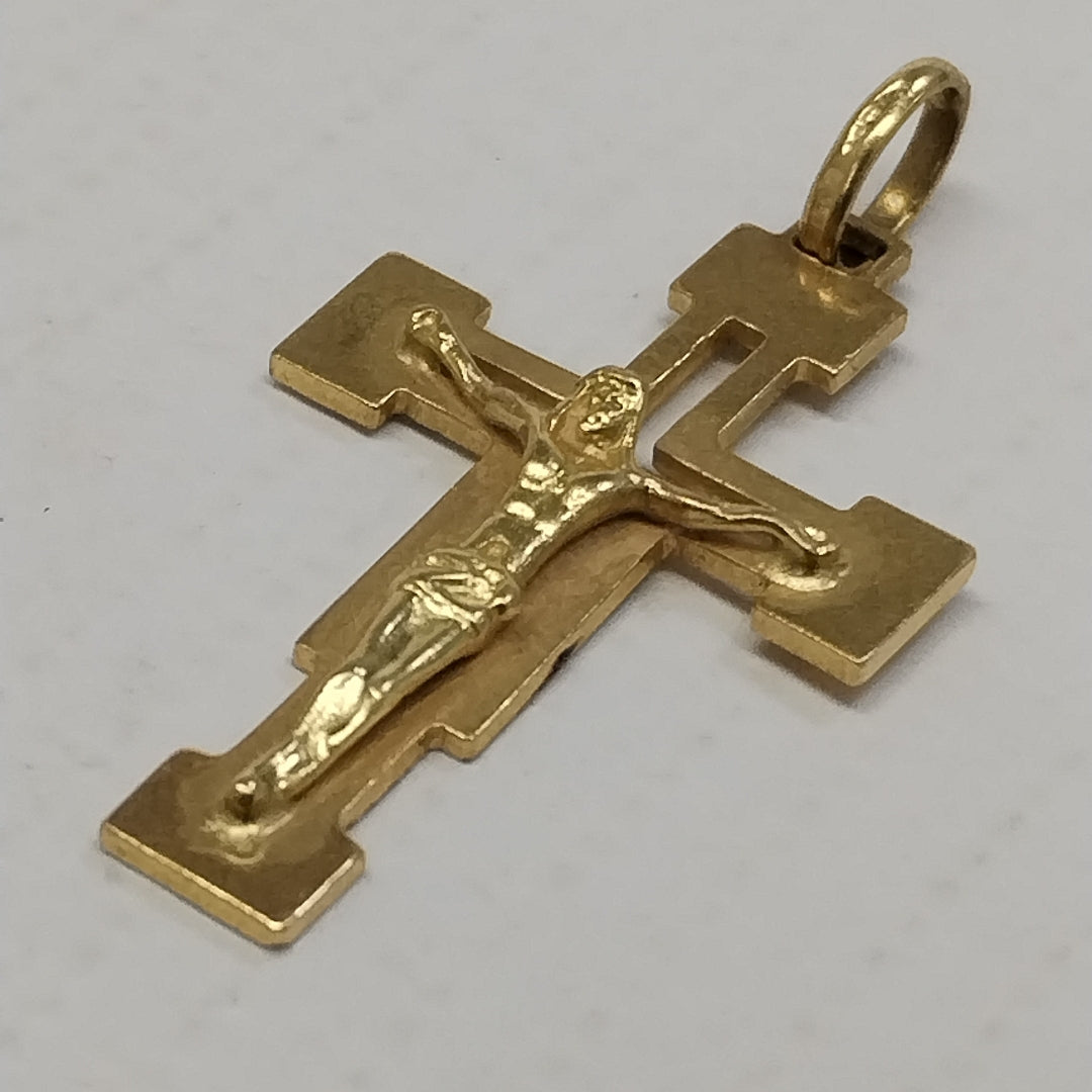 CRUCIFIJO ORO 18 K 2.6 GRMS (SEMINUEVO)