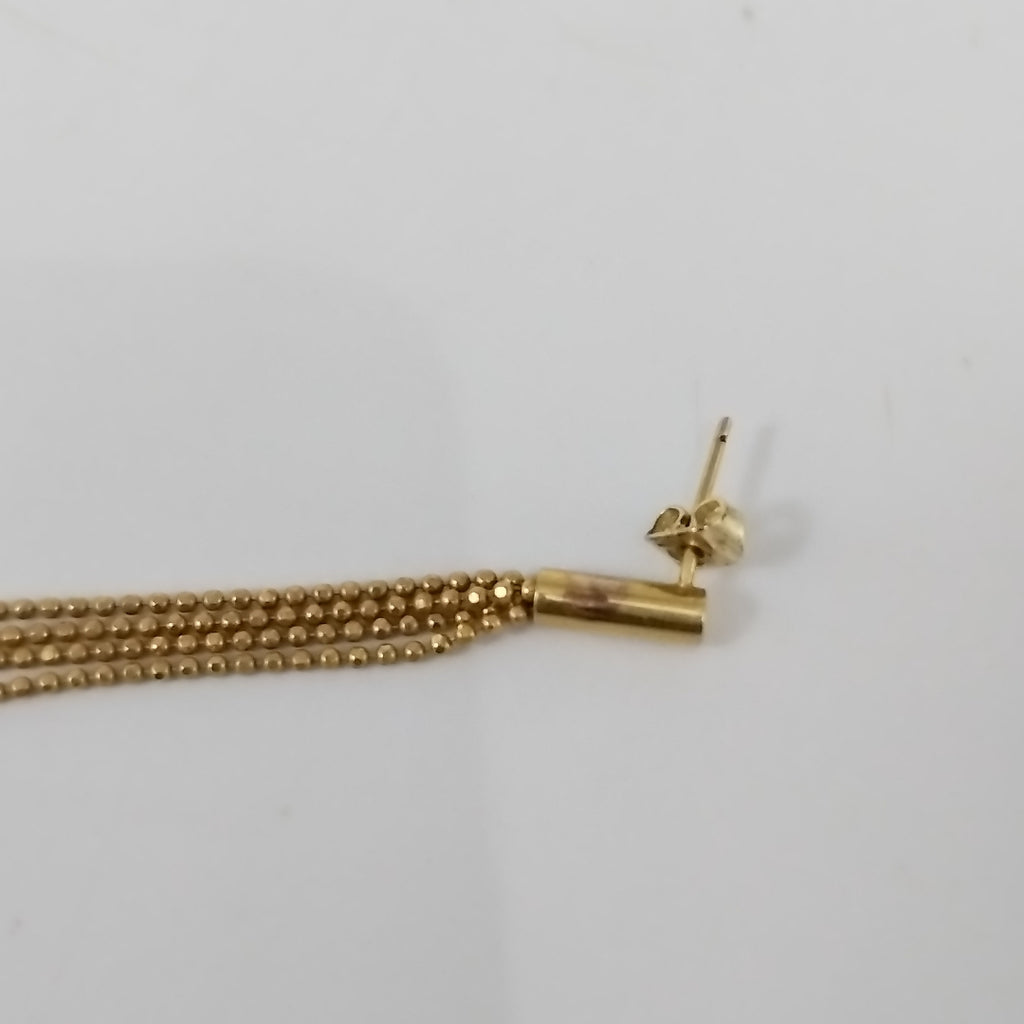 ARETES PAR ORO,ORO PLATINO 14 K 3,70 GRMS (SEMINUEVO)