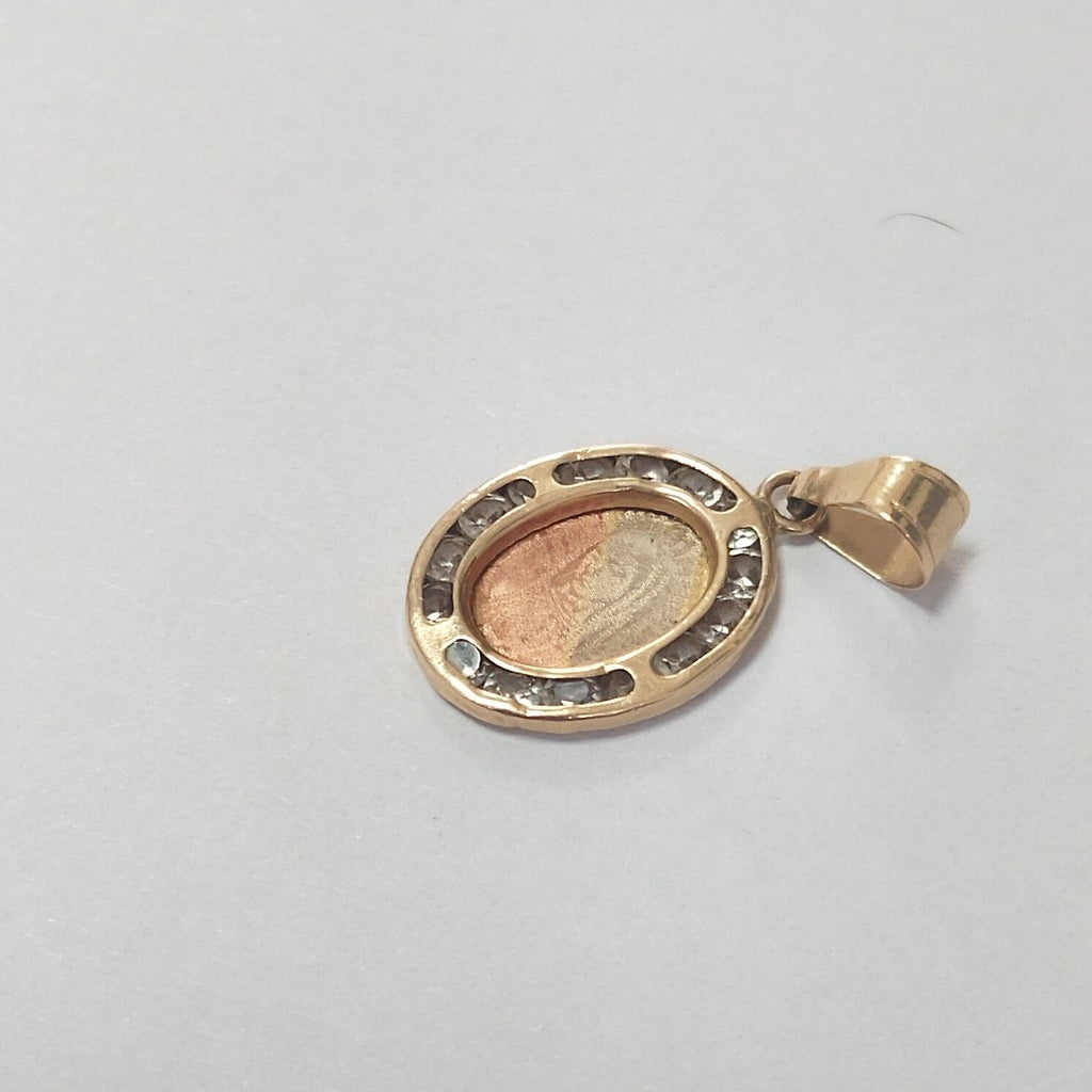 MEDALLA RELIGIOSA ORO, RODIADO 10 K 1 GRMS (SEMINUEVO)