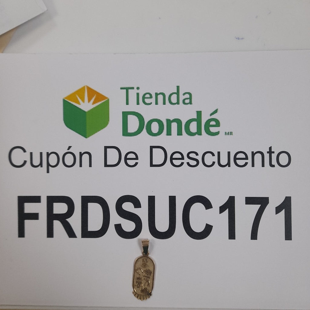 K1 2,90 GRMS 14 K ESPECIFICACIONES COMPLEMENTARIAS DIJE DE LA SUERTE (SEMINUEVO)