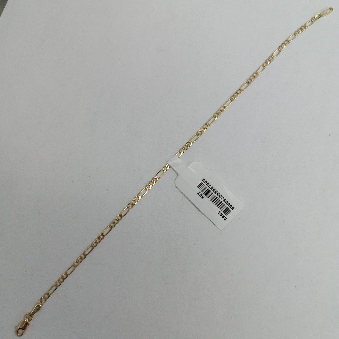 PULSERA TEJIDO 3X1 2.2G 21 CM 14K (NUEVO)