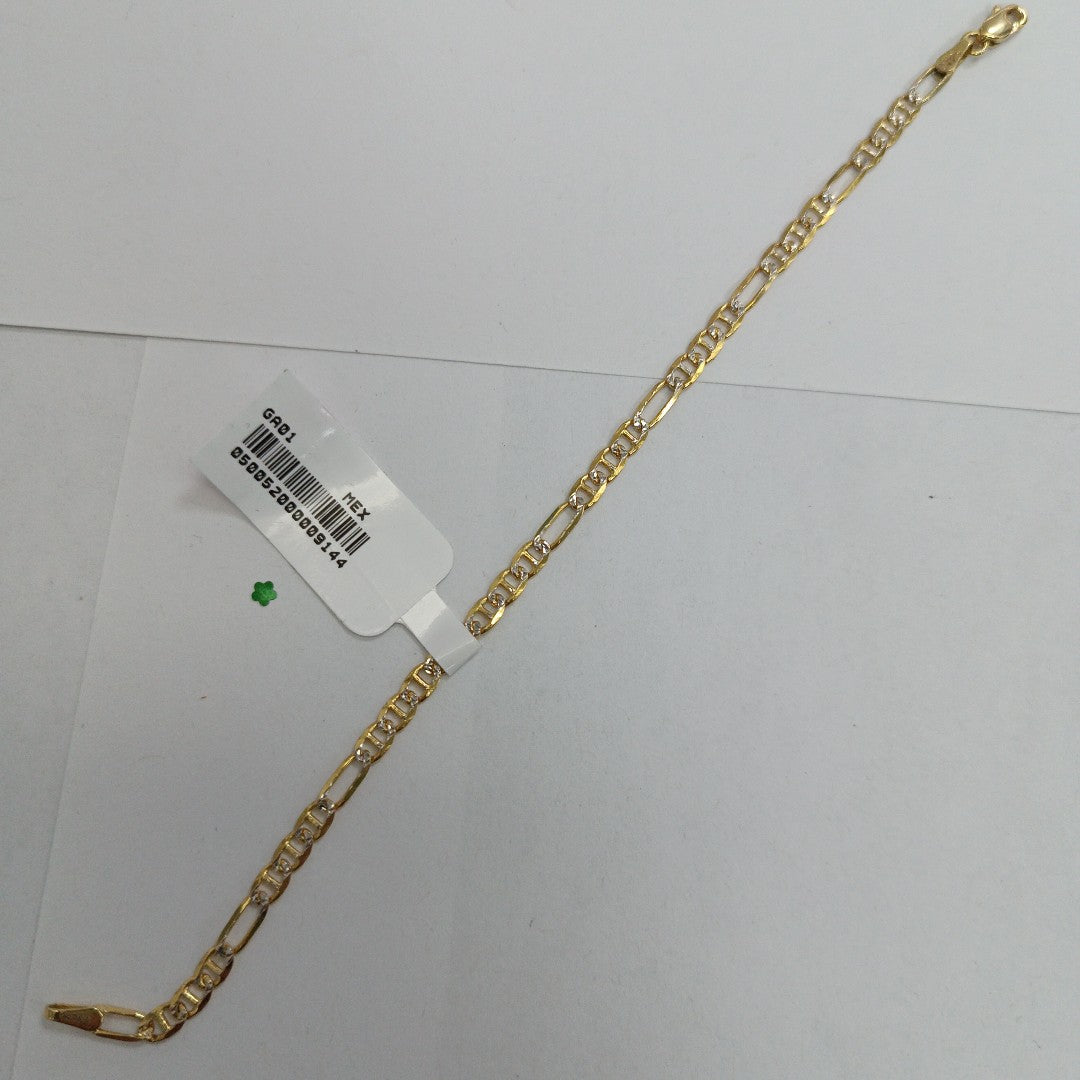 PULSERA TEJIDO 3X1 2.9G 18 CM 14K (NUEVO)