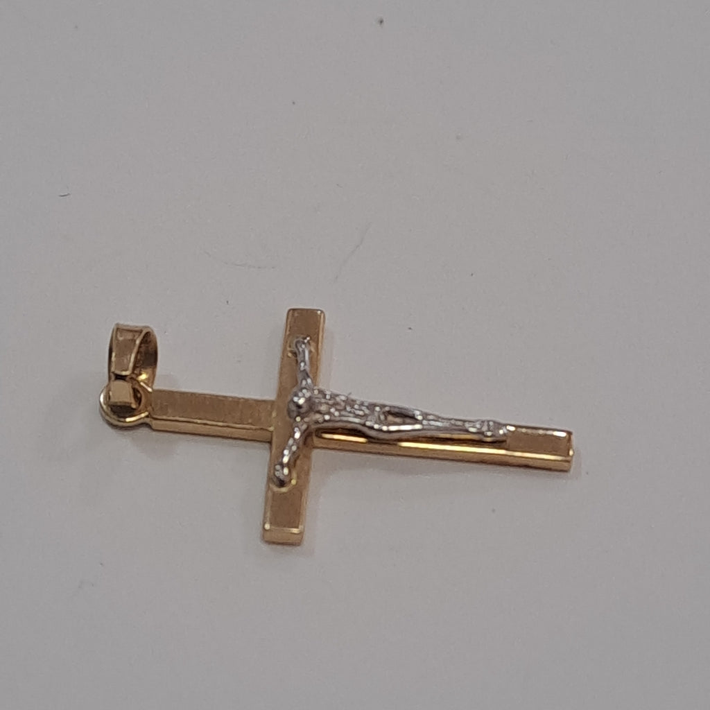 K1 1,20 GRMS 14 K ESPECIFICACIONES COMPLEMENTARIAS CRUCIFICO 2 TONO (SEMINUEVO)